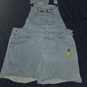 Torrid Light Blue Jean Shorts Overalls